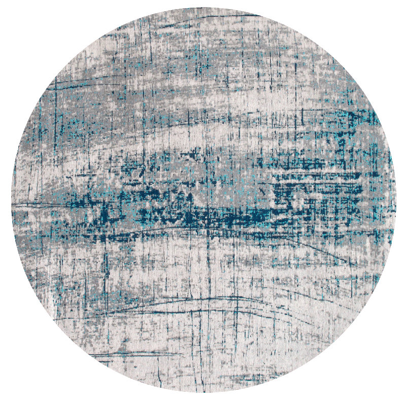 Abstract Recycled P.E.T Area Rug, Round 140cm