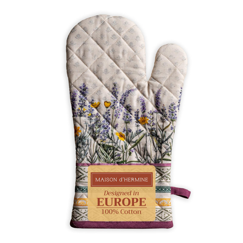 Gants de cuisine 100% coton 7 po x 13 po Maison d'Hermine