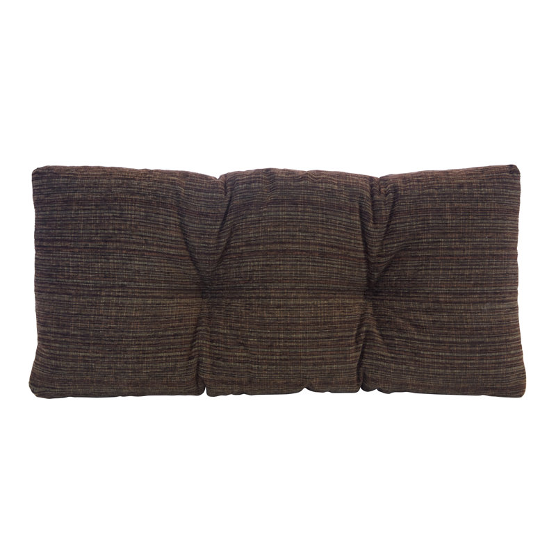 Coussin de banc en chenille antidérapant, L 30 po x P 14 po, Brun