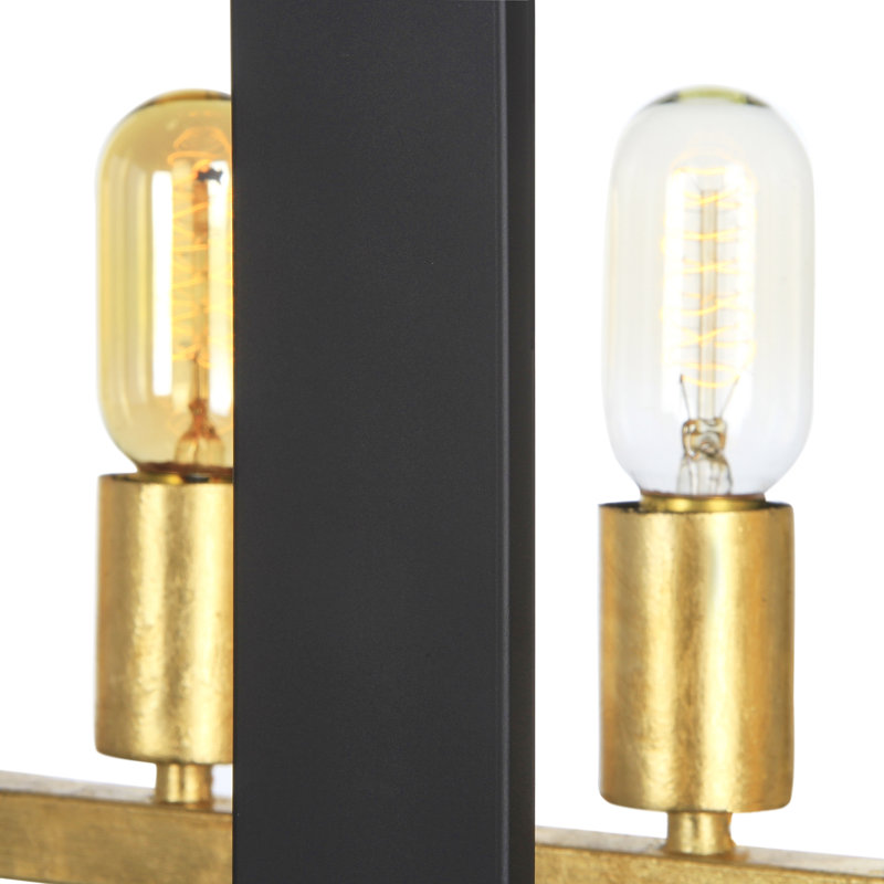 Manhattan 8 - Light Kitchen Island Rectangle Pendant