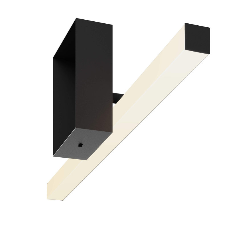 Rubie Single Dimmable LED Bath Bar, Black