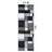 Astika Woven Geometric Gray/White/Black Area Rug – Modern Polypropylene Carpet for Living Room, Bedroom, or Office-1611213178