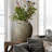 Handcrafted Distressed Terracotta 15.4" H Round Vase