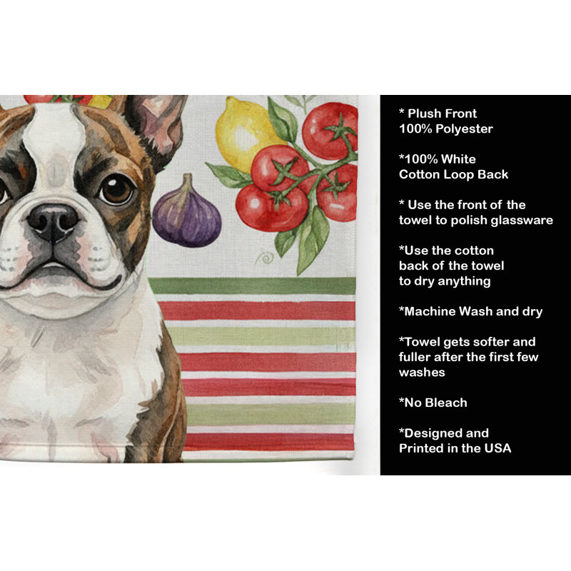 Serviette de cuisine Brindle Boston Terrier, Brindle Boston Terrier