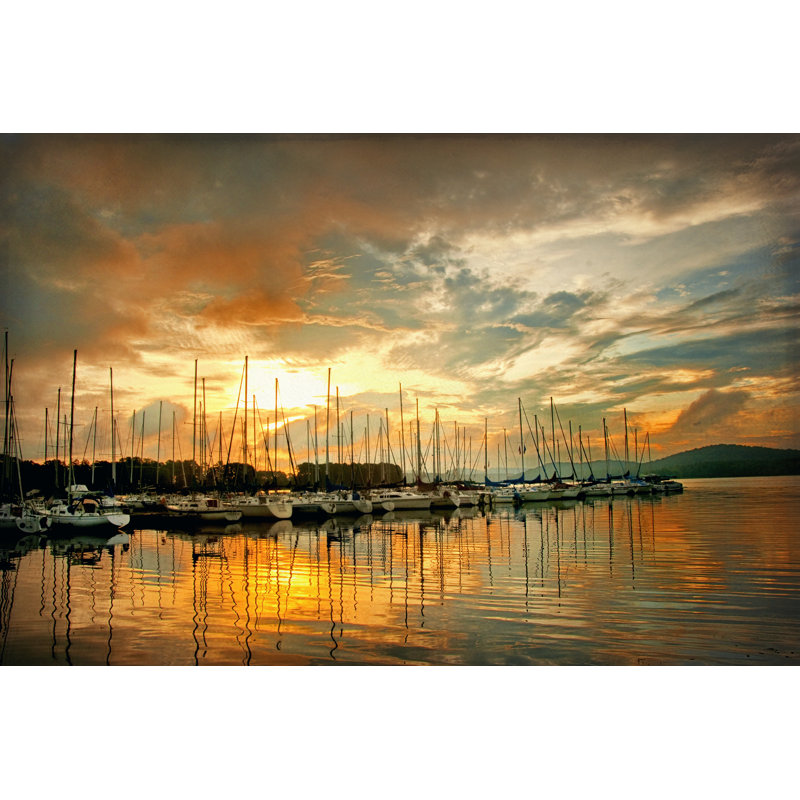 Marina Sunrise II by Danny Head - Wrapped Canvas Print, 30cm H x 46cm W x 3.8cm D