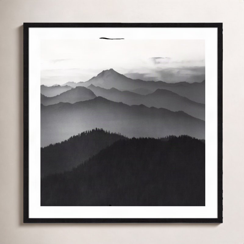 Cascades par Danita Delimont - reproduction de photo encadrée, H 32 po x l 32 po x P 0,75 po, Cadre noir