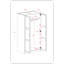 Armoire-penderie 100% bois massif à 2 portes, armoire de rangement autoportante pour chambre à coucher avec tringle et tablettes réglables-1787489207