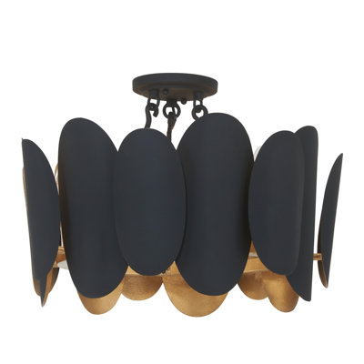 Plafonnier semi-encastré 7 lumières 20 po Vailen