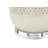 Table Lamp, 31 Inch Raised Texture Beige Ceramic, Ivory Linen Shade