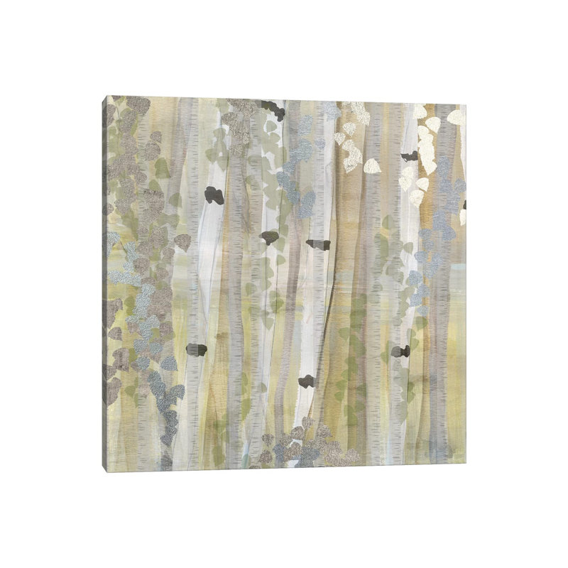 Spring Birch Grove I by Susan Jill - Wrapped Canvas Painting, 93.98 cm H x 93.98 cm W x 1.91 cm D