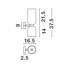  2 - Light Dimmable Black Up & Downlight