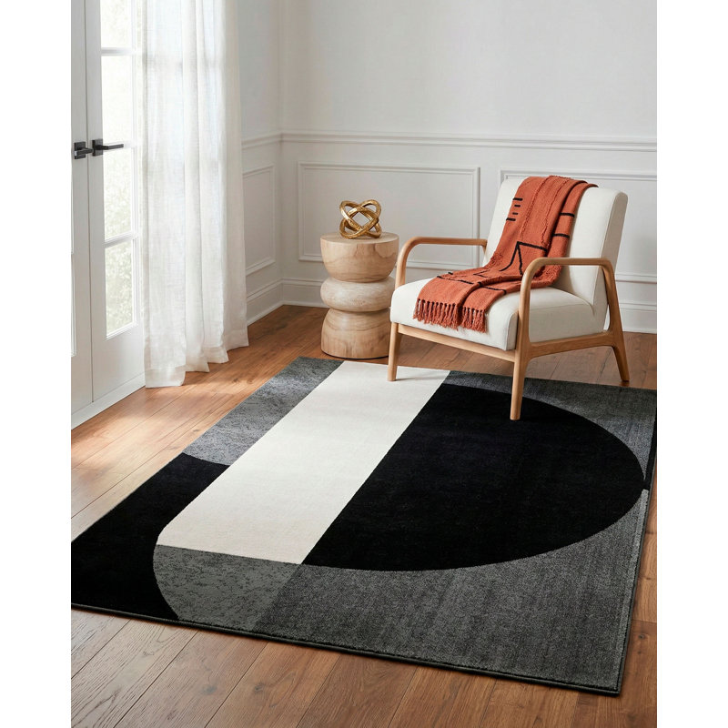 Kiraz Abstract Area Rug, Rectangle 6'8" x 9'7"