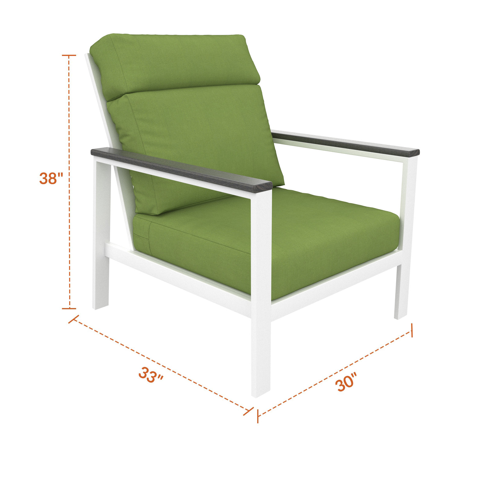 Townsend Sunbrella® Patio Lounge Chair, Spectrum Cilantro