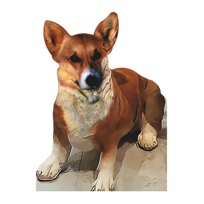 Queen Elizabeth II's Royal Corgi Dog Cardboard Standup