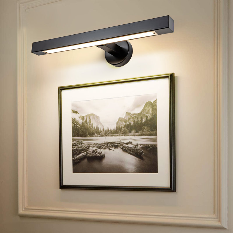 24'' Dimmable LED Wall Mounted Picture Light, Matte Black