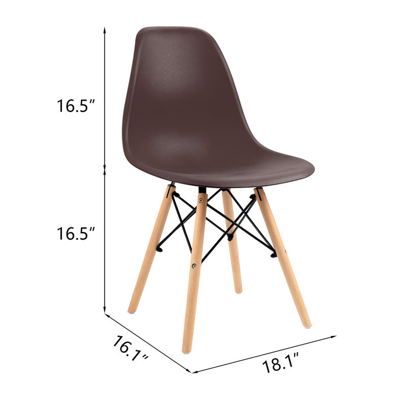 Chaise d'appoint à oreilles Fenmore, Brun