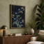 Moonlit Indigo Blooms Botanical - Wrapped Canvas-762307606-762308584