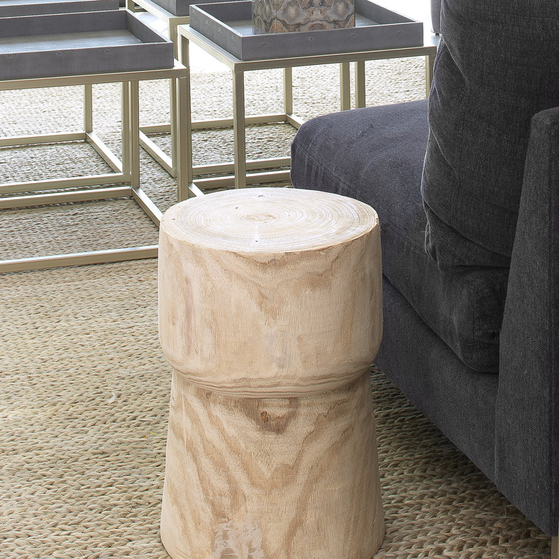 Dartavious Solid Wood End Table