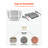 Awnings for Door Entrance, 30 x 39 in, Exterior Front Door Window Awnings with Drainage & ABS Bracket, Rain Snow Sun Protection, Overhang Polycarbonate Door Canopy for Porch Patio, Smoky Gray-123327076-123327074