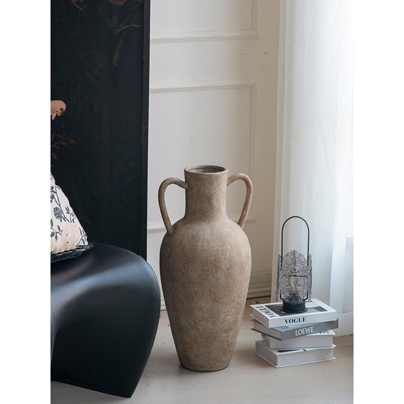 Vase en céramique Wabi Sabi Amphora, H 25,6 po x l 11,8 po x P 10,2 po, 1