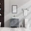 Meuble-lavabo simple 30 po avec plateau en verre Tinela-1995003763