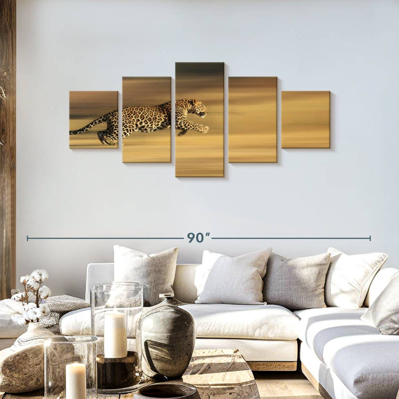 Leopard Sprint, 30" H x 68" W