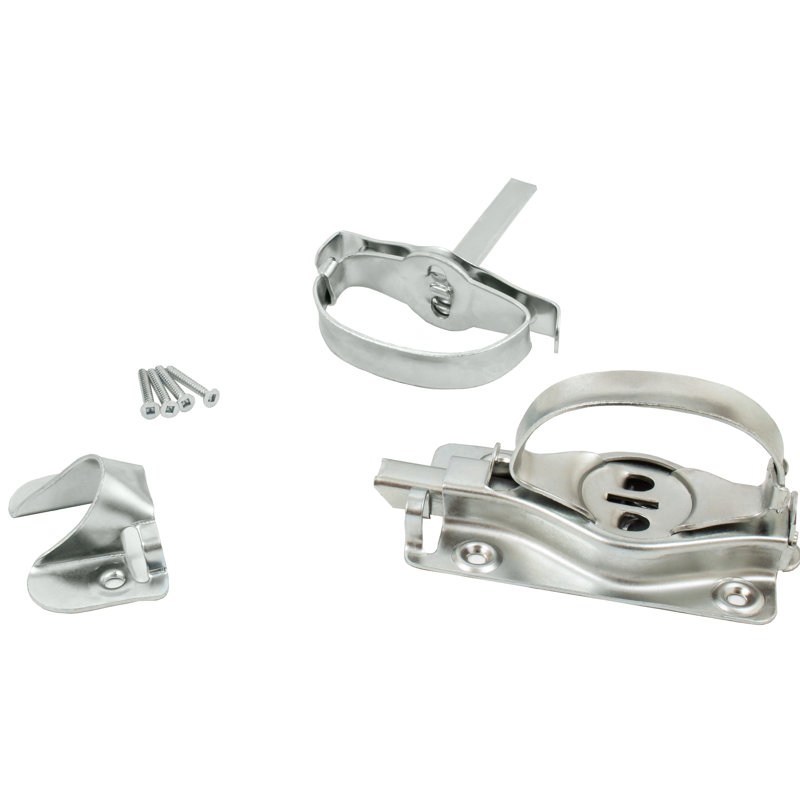 Loquet en acier Whitcomb, Argent