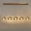 Willeford 5 - Light 52.4" W Oversized Kitchen Island Pendant with Iridescent Glass Accents