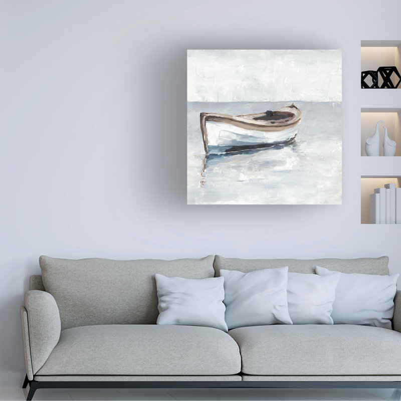 Reflection Horizon II par Ethan Harper - peinture sur toile tendue, H 18 po x l 18 po x P 2 po