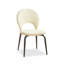 Chaise d'appoint en cuir King Louis pour salle à manger (ensemble de 2)-454310897