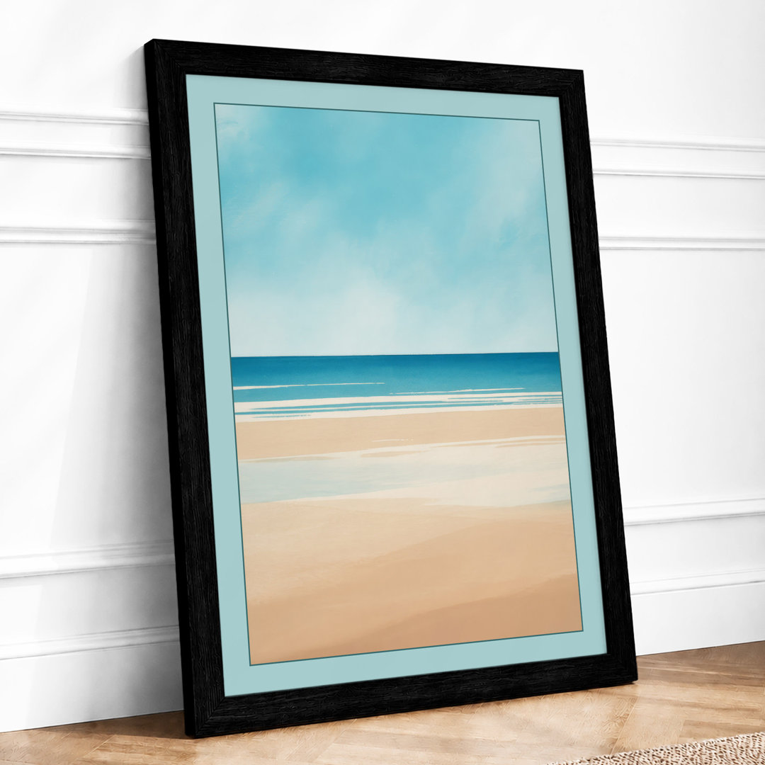 Quiet Shore Coastal - Framed Print