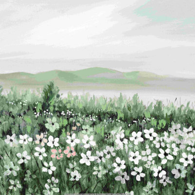 " Lush Landscape " Painting Print