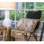 Chaise en bambou pur avec dossier arrondi
