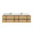 Sonoma Floating Teak 84'' Double Bathroom Vanity with Quartz Top