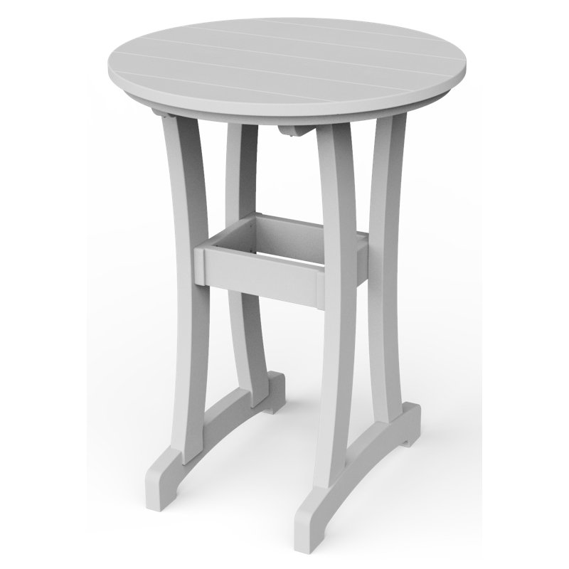 Table de bar Stella, H 30 po x l 30 po x P 30 po, Blanc