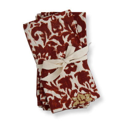Lafayette Napkin Set Of 4 Red Cotton Fall Harvest