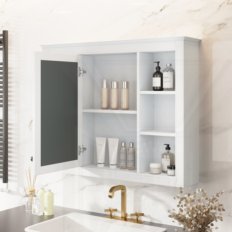 Wall Mounted Medicine Cabinet, White