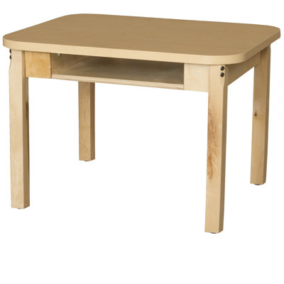 Student Desk with 16" Hardwood Legs