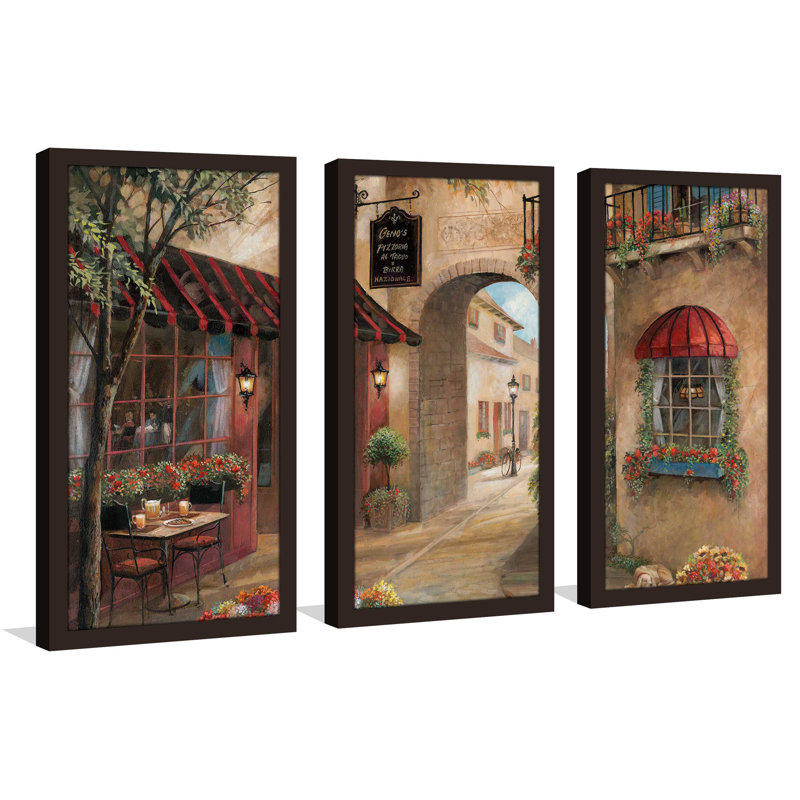 « ginos pizzeria », reproduction de peinture à l’huile à multiples images, L 40,5 po x H 25,5 po x P 1 po