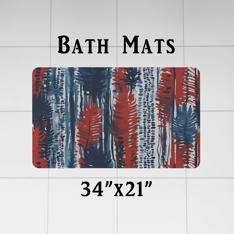 Rideau de douche abstrait Dezerae, H 72 po x l 70 po