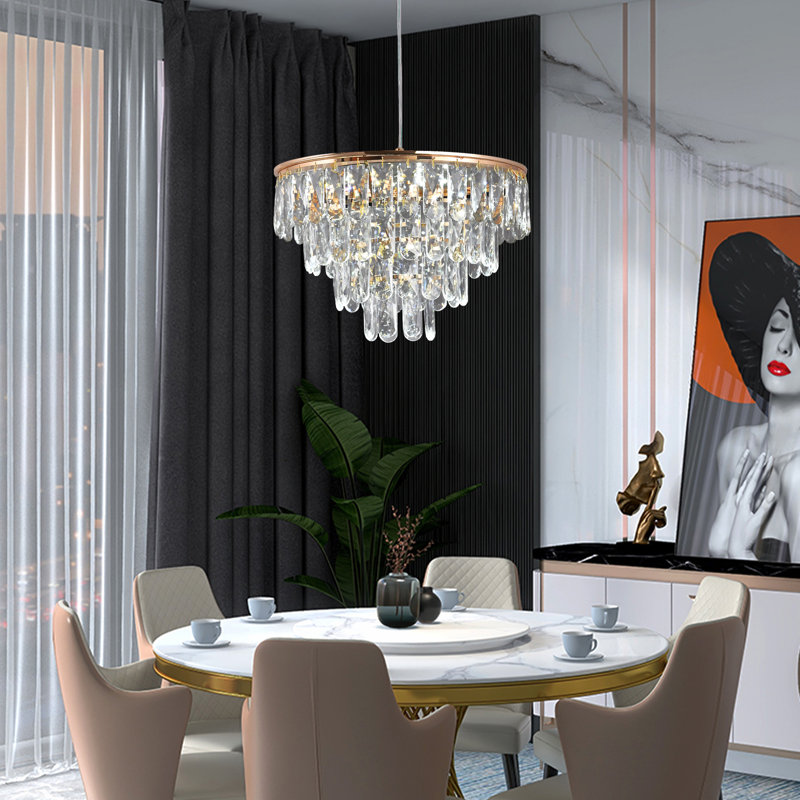 2-Light Crystal LED Chandelier