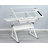 adjustable tempered glass drafting printing table with chair-208987989