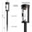 Matte Black Low Voltage Solar Powered Integrated LED Pathway Light Pack
