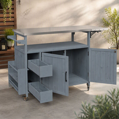 Chariot de cuisine pour l'extérieur 54,33 "Farmhouse