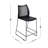 Stackable Sled Base Barstool With Vented Back And Integrated Footrest-308194860-308194862-308194863