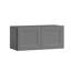 Meuble mural standard HOMEIBRO Cozy Design, 30 cm (L) x 12 cm (P) x 12 cm (H), en contreplaqué gris Shaker, prêt à assembler-927361948-927042985