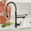 Robinet de cuisine commercial avec pulvérisateur rétractable, robinet d'évier de cuisine à poignée simple-118350887