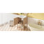 Ensemble de meuble-lavabo sur pied 20 po avec lavabo en céramique, ensemble de meuble-lavabo simple autoportant avec porte à fermeture douce, style français.