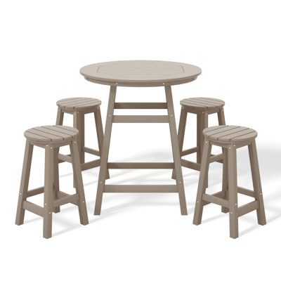 Ensemble de comptoir rond 5 pièces Laguna