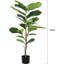 150cm Faux Ficus Tree in Cement Pot